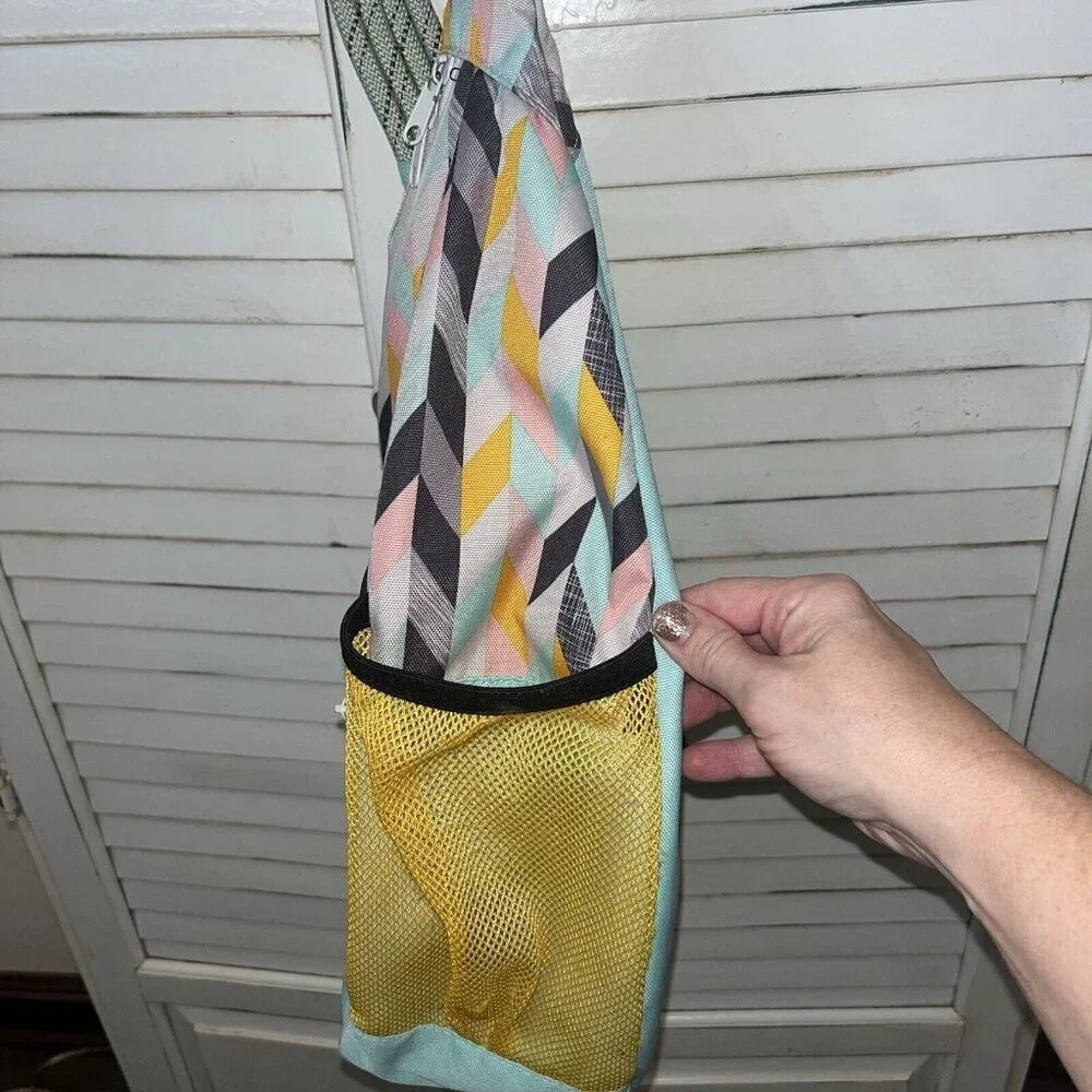 Kavu Paxton Sling Bag Multicolor Geometric Graphic Print